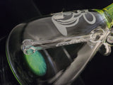 Seedless Glass - 9.5" Beaker Rig w/ Banger & Opal - Slyme Green - $300