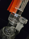 HiSi Glass - 18" Double Geyser Beaker Bong w/ Ice Pinches & Drain Plug [HiSi7]