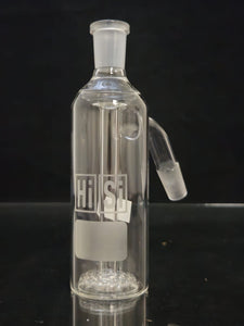 HiSi Glass - Showerhead Ash Catcher - 14mm to 14mm 45 Degree - Frosted Logo - $120