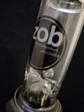 ZOB Glass - 16" Straight Bong w/ Glycerin Perc - Black [ZOB12]