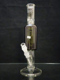 ZOB Glass - 16" Straight Bong w/ Glycerin Perc - Black [ZOB12]