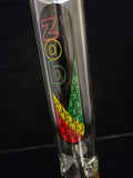 ZOB Glass - 14" Straight Bong - Rasta - $150