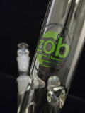 ZOB Glass - 18" Straight Bong - Green [ZOB05]