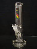 ZOB Glass - 12" Straight Bong - Rasta [ZOB08] - $120