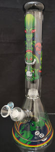 Cheech Glass - 16" Alien Beaker Bong w/ Perc [CHB59] - $200