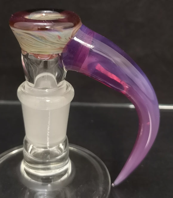 Apix Design - Worked Horn Bowl 18mm (4 Hole) - Purple & Red - $130
