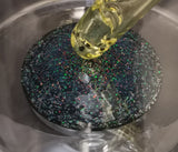 KOBB Glass - 18.5" Worked Beaker Bong w/ Matching Downstem & Bowl (1 Hole) - UV w/ Crushed Opal Base - $650
