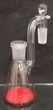 Thatcher Glass - 14mm Accented Base w/ Opal Dry Ash Catcher - 90 Degree - Colors Available