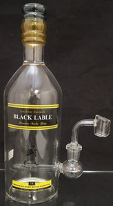 9.5" Liquor Bottle Inline Rig - Johnnie Smoker