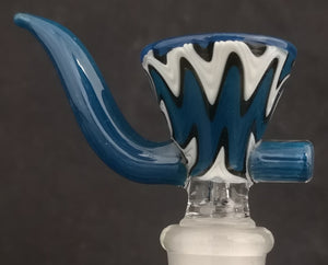 14mm Worked Up Horn Bowl (1 Hole) - Colors Available