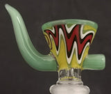 14mm Worked Up Horn Bowl (1 Hole) - Colors Available