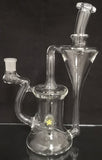 Green Belt Glass - 9.5" 14mm Clear Recycler - Nova UV Mario Star Millie