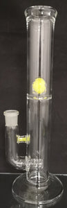 Green Belt Glass - 13" 18mm Clear Inline Bong w/ Colored Marble Splash Guard - Colors Available