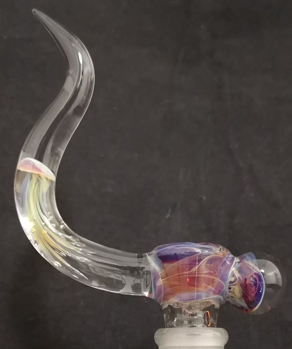 KOBB Glass - 14mm Up Horn Bowl (4 Hole) - Amber Purple