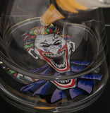 Cheech Glass - 16" 12mm Joker Decal Beaker Bong w/ Perc - Yellow