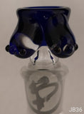 Benwa Glass - 14mm Boobies Bowl (1 Hole) - Colors Available