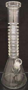 Red Eye Tek - 15" Radiator Beaker Bong - Clear