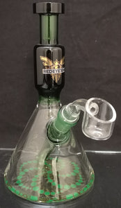 Red Eye Tek - 7.5" Printed Base Rig w/ Banger - Green