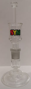 SYN Glass - 18mm Oil Attachment w/ Stand - Rasta Label