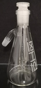 PHX Glass - 14mm 45° Beaker Ash Catcher w/ Removable 18mm to 14mm Downstem - Clear