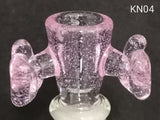 Knock Out (Kirill) Glass - 14mm Full Color Bowl (1 Hole) - Colors Available