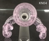 Knock Out (Kirill) Glass - 14mm Full Color Bowl (1 Hole) - Colors Available