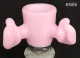 Knock Out (Kirill) Glass - 14mm Full Color Bowl (1 Hole) - Colors Available