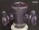 Knock Out (Kirill) Glass - 14mm Full Color Bowl (1 Hole) - Colors Available