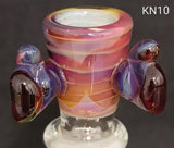 Knock Out (Kirill) Glass - 14mm Full Color Bowl (1 Hole) - Colors Available