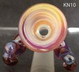 Knock Out (Kirill) Glass - 14mm Full Color Bowl (1 Hole) - Colors Available