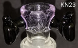 Knock Out (Kirill) Glass - 18mm CFL Colored Bowl w/ Built In Screen (3 Hole) - Colors Available