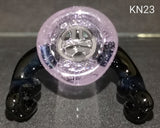 Knock Out (Kirill) Glass - 18mm CFL Colored Bowl w/ Built In Screen (3 Hole) - Colors Available