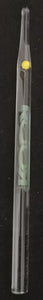 ROOR - 5½" Glass Poker / Dabber Straight End - Green / Yellow Nub