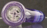 Lysergic Glass - 18mm CFL Horn Bowl (4 Hole) - Colors Available