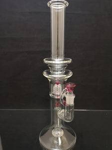 Patrick Gladin - 17" Circ to Inverted 4 w/ Matching 18mm Bowl (4 Hole) - Rosaline - [PG04] - $770