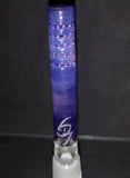 Lysergic Glass - 3 1/2" 18mm to 14mm 360 Grid Colored Downstem - Purple - $100