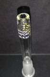 Lysergic Glass - 18mm to 14mm Colored 360 Grid Clear Downstem - Colors & Sizes Available - $75