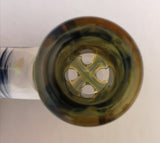 Bennett Glass - 18mm Colored Horn Bowl w/ Opal ( 4 Hole) - Colors Available - $130