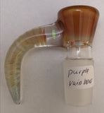 Bennett Glass - 18mm Colored Horn Bowl w/ Opal ( 4 Hole) - Colors Available - $130