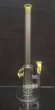 Kahuna Glass - 16" Accented Inline Bong w/ Matching Bowl (1 Hole) - Yellow - $400