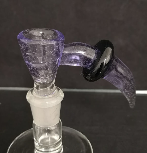 Mack Ziller Glass - 14mm CFL Horn (1Hole) - Purple - $60