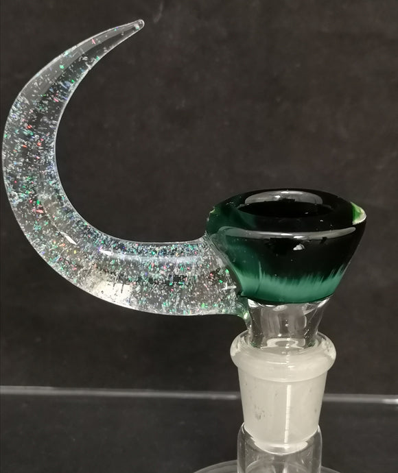 KOBB Glass - 14mm Horn Bowl (4 Hole) - Green - $120