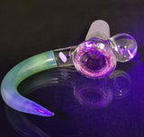 KOBB Glass - 18mm UV Horn Bowl w/ Millie (4 Hole) - Colors Available - $130
