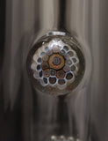Sovereignty Glass - Fixed Stem 180° Double Millie Bong w/ 18mm Bowl (4 Hole) - Clear