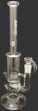 Sovereignty Glass - 15½" G Lline 6 Cut DownGrid to Grid Cap 180° Front Facing & Millie w/ Bowl (4 Hole) - Clear