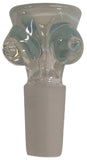 Benwa Glass - 14mm Boobies Bowls (1 Hole) - Colors Available