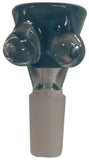 Benwa Glass - 14mm Boobies Bowls (1 Hole) - Colors Available