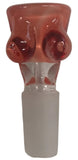 Benwa Glass - 14mm Boobies Bowls (1 Hole) - Colors Available