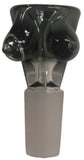 Benwa Glass - 14mm Boobies Bowls (1 Hole) - Colors Available