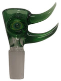Benwa Glass - 14mm UV Creature's Eye Worked Bowl (1 Hole) - Designs Available